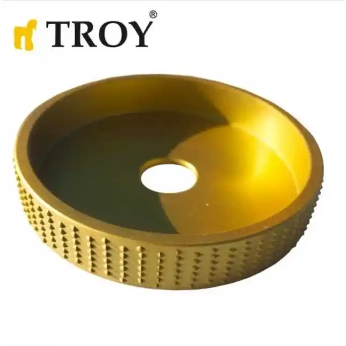 Troy 25091 Avuç Taşlama için Ahşap Törpüleme Oyma Diski 115mm