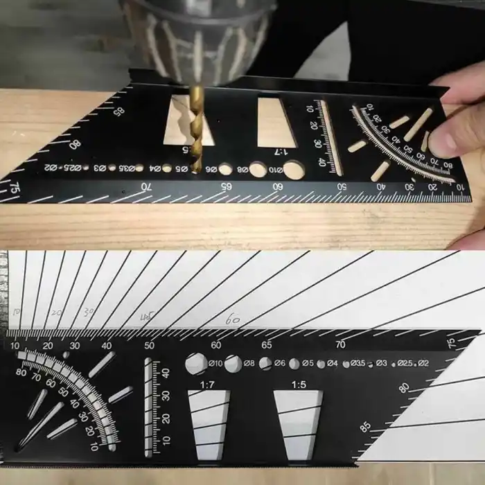 Troy 25901 Alüminyum Kırlangıç Geçme İşaretleme Gönyesi 215mm