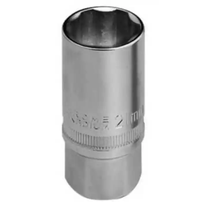 Troy 26126 1/2 inç Buji Lokması (Ölçü 21mm-Çap 27,8mm-Uzunluk 65mm)