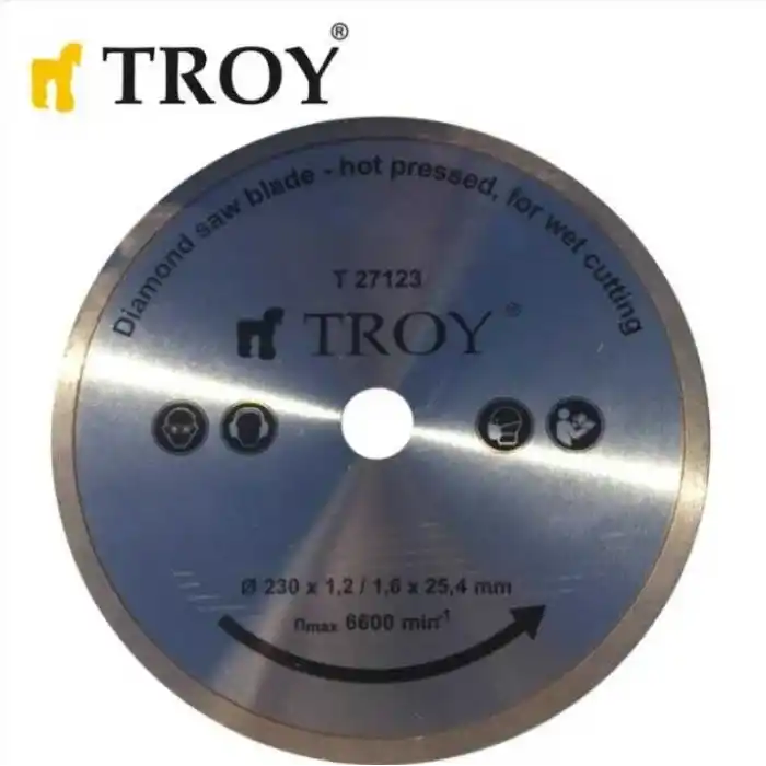 Troy 27123 Mermer Porselen Kesici Elmas Testere, 230mm
