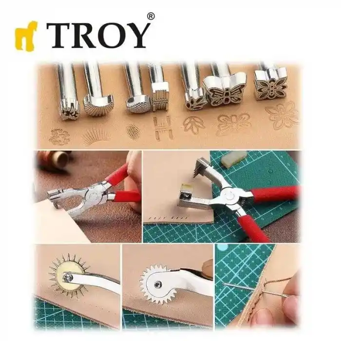 Troy 90018 Deri İşleme Alet Seti 273 Parça