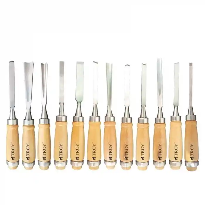 Troy T25004 Ahşap 12 Parça Oyma Bıçak Seti