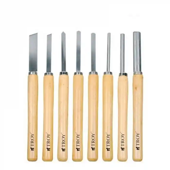 Troy T25008 Ahşap 8 Parça Torna Bıçak Seti