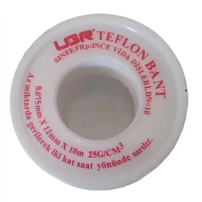 Ugr Teflon Bant 0.075mmX12mmX10mt