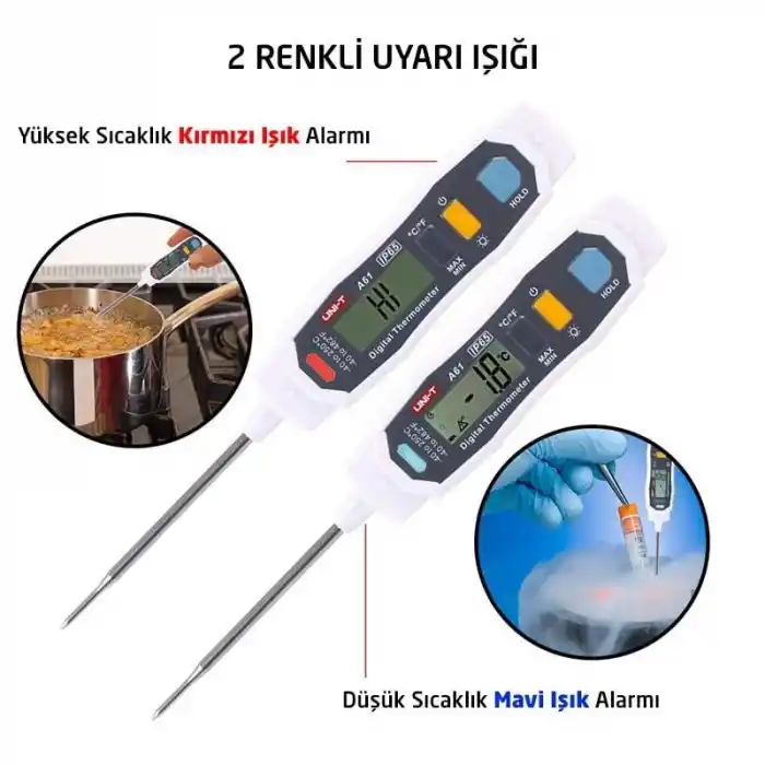 Uni-t A61 Gıda Sıcaklık Ölçer Dijital Termometre