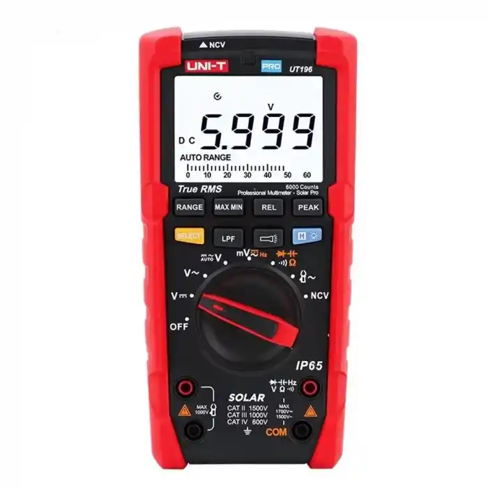 Uni-T UT196 1700V DC True RMS Profesyonel Solar Multimetre