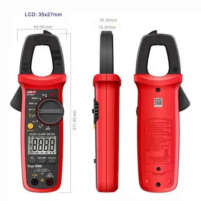 Uni-t UT203+ Dijital True RMS Pens Ampermetre