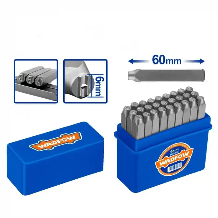 Wadfow WCC9276 Harf Zımba Seti 6mm