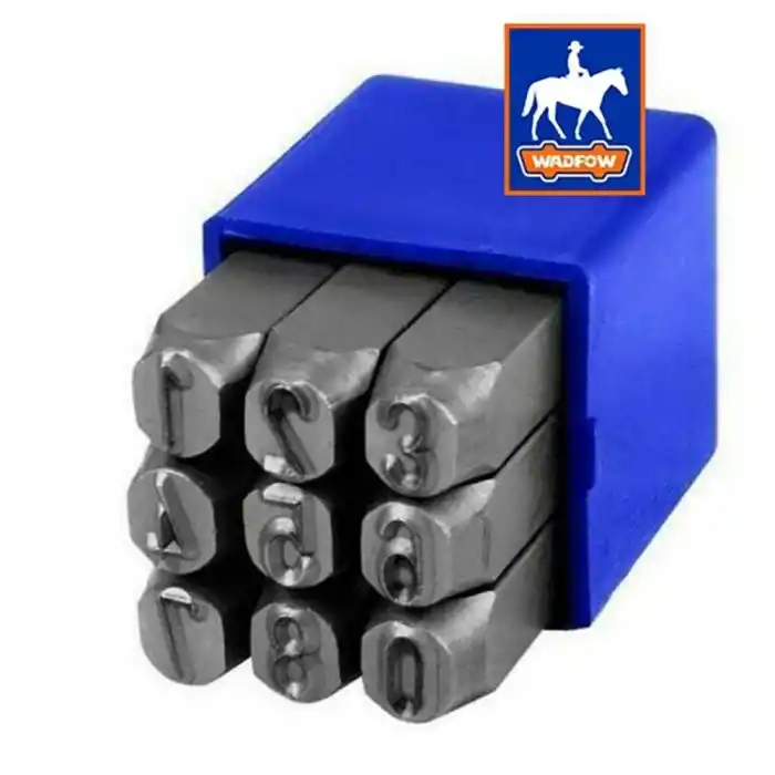 Wadfow WCC9593 Rakam Zımba Seti 9 Parça 6 mm