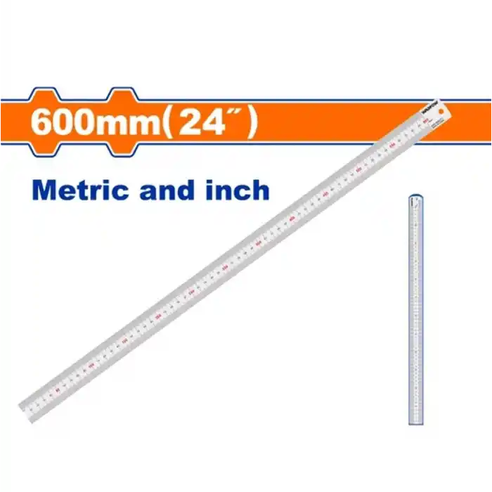 Wadfow WRU1360 Paslanmaz Çelik Çetvel 600mm