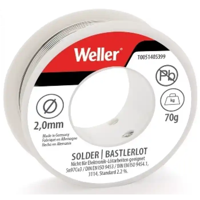 Weller EL99/2 Kurşunsuz Lehim Teli 70 gr
