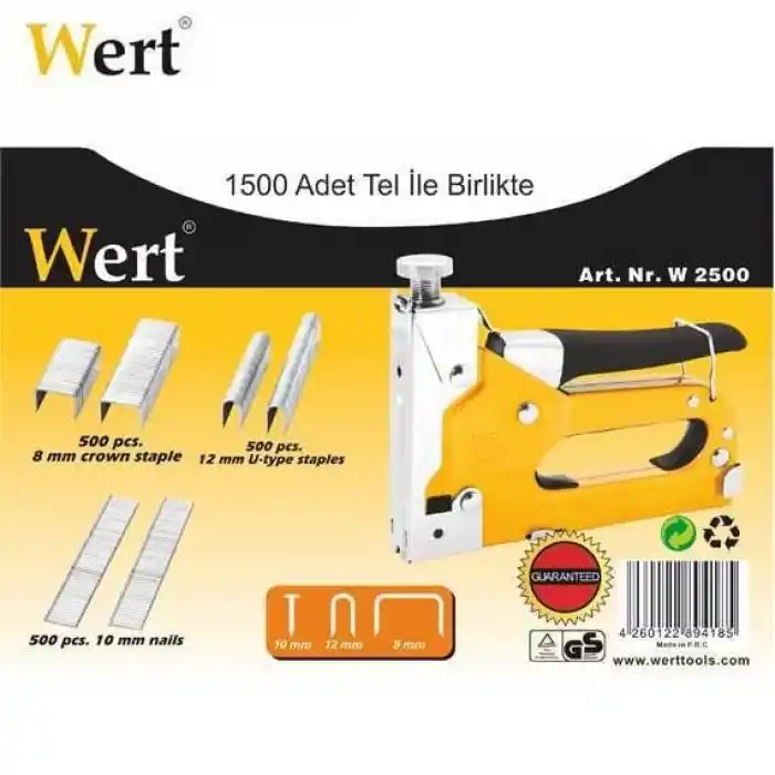 Wert 2500 Mekanik Zımba Tabancası Seti