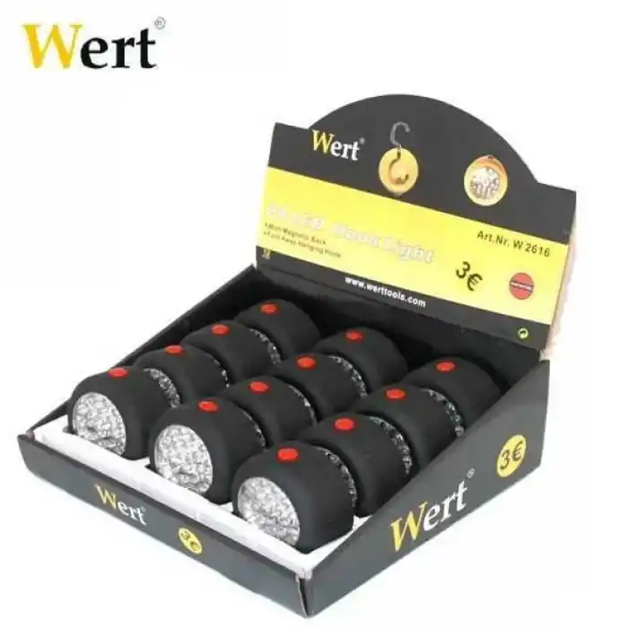 Wert 2616 Pilli Çalışma Lambası, 24 LED