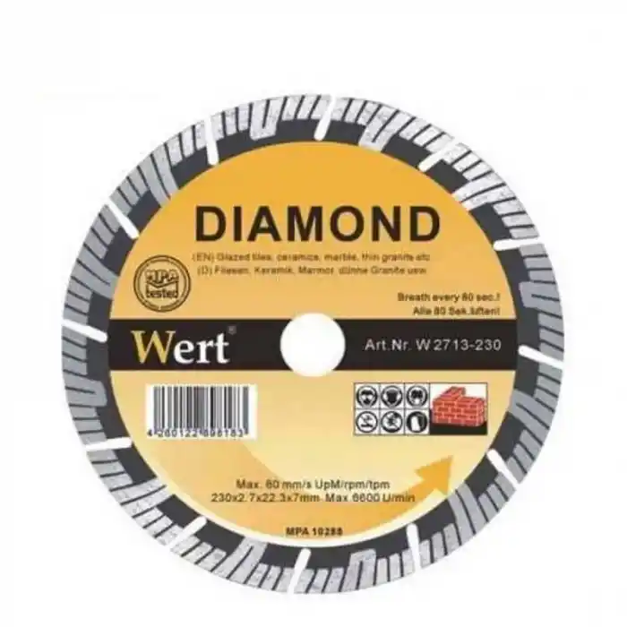 Wert 2713-115 Süper Turbo Elmas Testere (115mm)