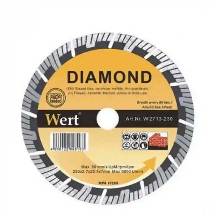 Wert 2713-125 Süper Turbo Elmas Testere (125mm)