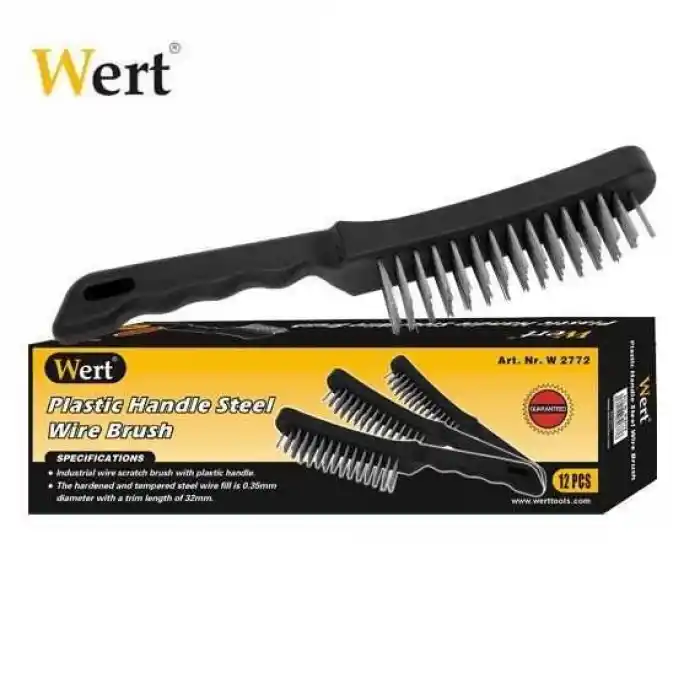 Wert 2772 Plastik Saplı Tel Fırça