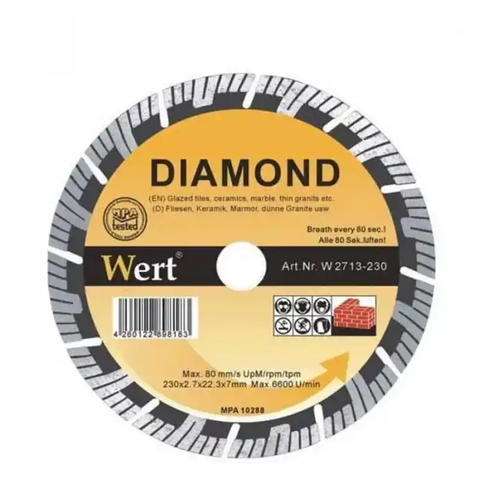 Wert W 2713-230 Süper Turbo Elmas Testere