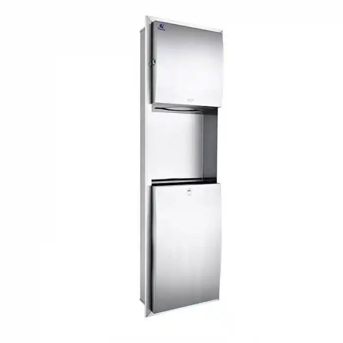 Xinda GSG63AH-R Sıva Altı Manuel Kağıt Havluluk ve Çöp Kovası Kombinasyonu