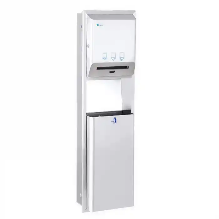 Xinda GSG63E-R Sıva Üstü Fotoselli Kağıt Havluluk Çöp Kovası Kombinasyonu