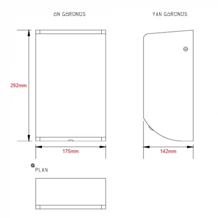 Xinda GSQ120BK Jet Motorlu Antibakteriyel El Kurutma Makinesi