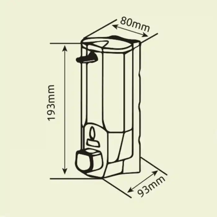 Xinda ZYQ138G Manuel Sıvı Sabun Verici Silver