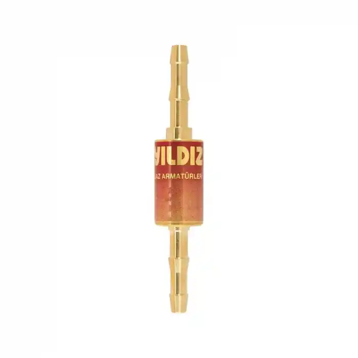 Yıldız 1018 Q6,3mm Asetilen Propan Hidrojen Doğalgaz Hortum Arası Alev Emniyet Valfi