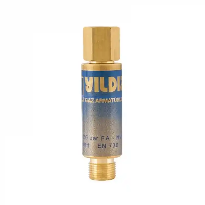 Yıldız 1030 G3/8 Basınç Düşürücü Alev Emniyet Valfi Oksijen