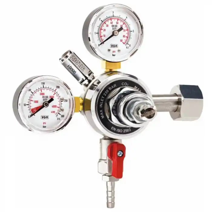 Yıldız 5070-P Tek Regülatörlü W 21.80 x 1/14 CO2 Karbondioksit Meşrubat Regülatörü