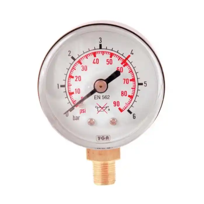 Yıldız 51006-50 4 Bar Kadran sonu 6 Bar Basınç Göstergesi