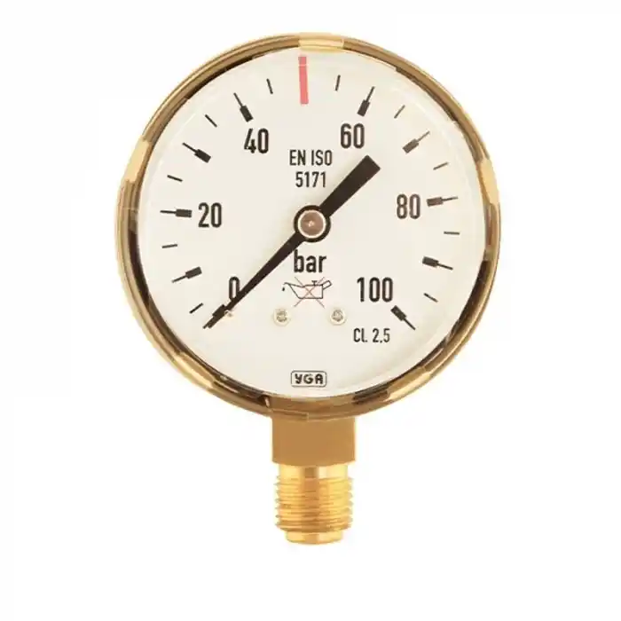 Yıldız 52100 50 Bar Kadran sonu 100 Bar-Basınç Göstergesi