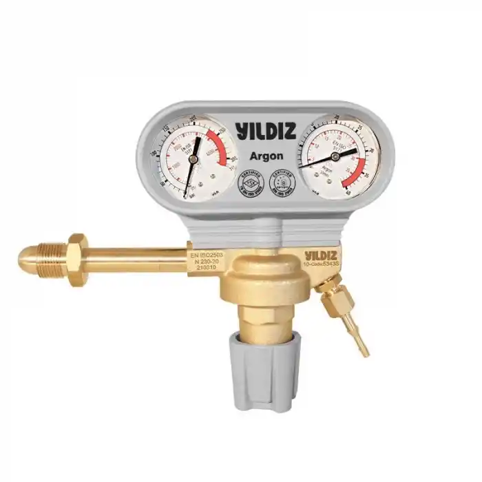 Yıldız 5343S Manometreli 30 L/min G 5/8 Dış Argon Basınç Düşürücü