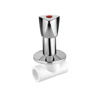 25 mm PPRC Plastik Sıva Altı Kromlu Vana