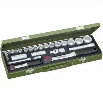 Proxxon 23020 ¼ ve ½ Cırcır Kollu 27 Parçalı Lokma Takımı