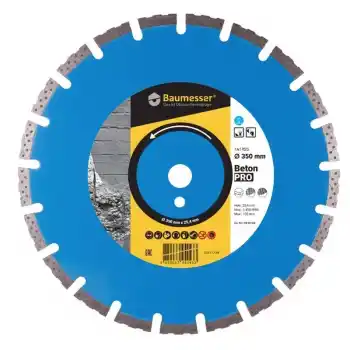 Baumesser 350x3,5x10x25,4 Beton Kesimi için Testere