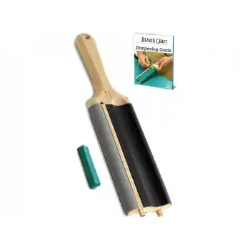 BeaverCraft LS5P1 Kanca Bıçaklar ve Bükülmüş Iskarpelalar için Bileme ve Kılağı Alma Kılavuzu Seti 4 Parça