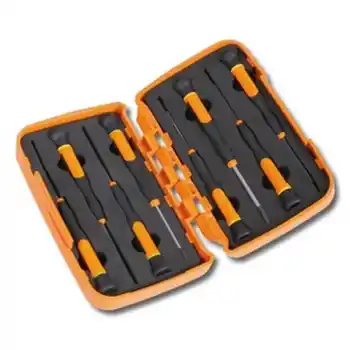 Beta 012570200 1257LP/S8 8 Parça Elektronikçi Düz Tornavida Takımı