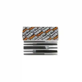 Beta 017180030 1718A6/S5 5li Pürüzlü Yarım Yuvarlak Eğe Takımı