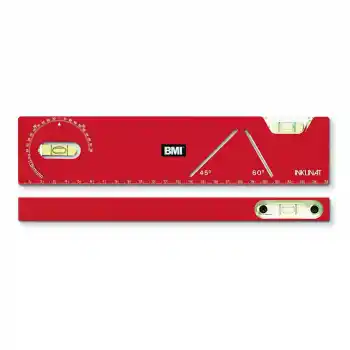 BMI 682 Inklinat Plastik Cep Tipi Dereceli Su Terazisi 255 mm