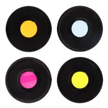 Bresser 1,25 Kırmızı, Yeşil, Mavi, Sarı Renkli Filtre Seti