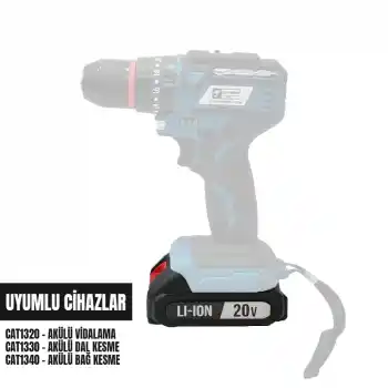 Catpower 1320 Akülü Vidalama Yedek Batarya Akü