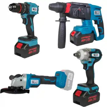 Catpower 1380 Akülü 4’lü Kırıcı Delici+Avuç Taşlama+Vidalama+Somun Sıkma Seti