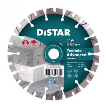 Distar 180x2,6x12x22,23 Taş ve Beton Testeresi
