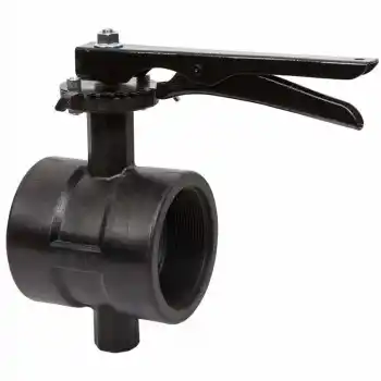 ETM DN80 Polyamid Gövdeli İçten Dişli Kelebek Vana 3