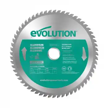Evolution A210TCT-60MS Alüminyum Daire Testere Bıçağı 210mm