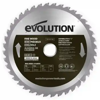 Evolution FW210TCT-40 İnce Ahşap Daire Testere Bıçağı 210mm