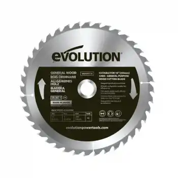 Evolution GW255TCT-40 Ahşap Daire Testere Bıçağı, 255mm
