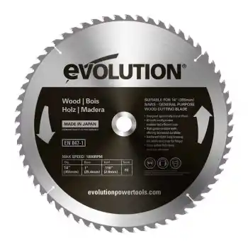 Evolution GW355TCT-60 Ahşap Daire Testere Bıçağı 355mm