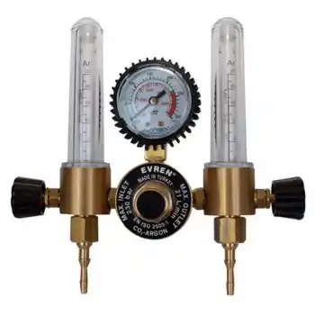 Evren 014 0-230 Bar W21,80x1/14 Çift Flowmetreli Karbondioksit Basınç Düşürücü