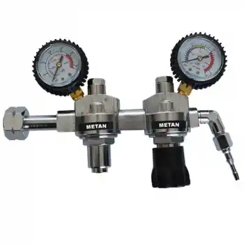 Evren 034 0-10 Bar W21,80x1/14 Sol Çift Kademeli Metan Basınç Düşürücü