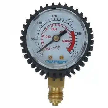 Evren 106 0-315 Bar G1/4 Oksijen-Argon-Karbındioksit-Azot Giriş Basınç Göstergesi
